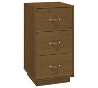 (Honey brown) vidaXL 1/2x Solid Wood Pine Bedside Cabinet Nightstand End Table Multi Colours