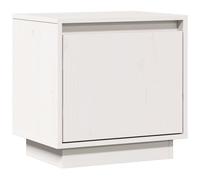 vidaXL Bedside Cabinet White 40x30x40 cm Solid Wood Pine
