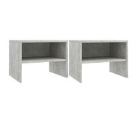 Bedside Cabinet 2 pcs Black oak 40 x 40 x 30 cm Engineered wood