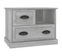 vidaXL Bedside Cabinet Concrete Grey 60x39x45 cm UK HOT