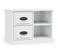 vidaXL Bedside Cabinet High Gloss White 60x35.5x45 cm