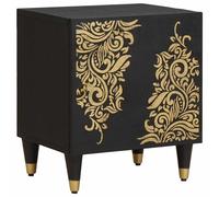 vidaXL Bedside Cabinet with Door Black 40 x 33 x 46 cm