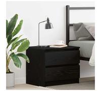 vidaXL Bedside Cabinet Black oak 50 x 40 x 43.5 cm Engineered wood
