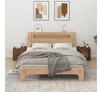 (Brown oak, 2 x Bedside cabinet) vidaXL 1/2x Bedside Cabinet White End Table Indoor Nightstand Telephone Stand
