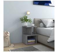 Bedside cabinet Concrete Grey 35x35x55 cm Engineered Wood Compact Nightstand UK