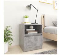 Bedside Cabinet Concrete Grey 40x40x50 cm Engineered Wood Rustic Drawer Storage