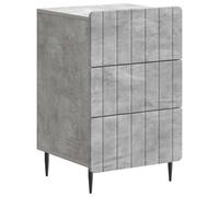 Bedside Cabinet with Drawer Engineered Wood Modern Nightstand vidaXL