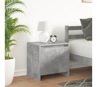 Bedside cabinet Concrete grey 45x34x44.5 cm Engineered wood 1-door NightstandUK