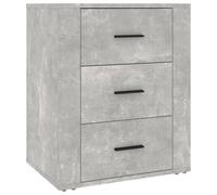 vidaXL Bedside Cabinet Concrete Grey 50x36x60 cm Engineered Wood