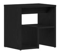 Bedside cabinet Black oak engineered wood 40 x 30 x 40 cm modern compact