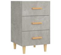 vidaXL Bedside Cabinet Concrete Grey 40x40x66 cm Engineered Wood