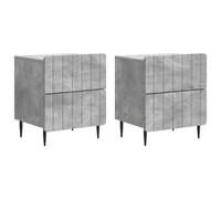 vidaXL Bedside Cabinet 2 pcs Sonoma Oak 43 x 34.5 x 49.5 cm