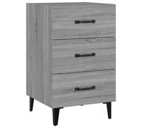 (grey sonoma) vidaXL Bedside Cabinet Engineered Wood Nightstand Side Table Multi Colours