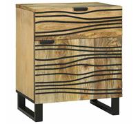 vidaXL Bedside Cabinet Brown 50 x 33 x 60 cm Solid Acacia wood, Brown
