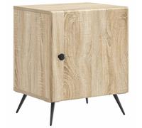 Bedside Cabinet Engineered Wood Nightstand Table Vintage Storage Small vidaXL