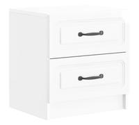 Bedside Cabinet Engineered Wood Storage Nightstand Bedroom Vintage vidaXL