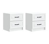 vidaXL Bedside Cabinet 2 pcs Grey Sonoma 43 x 34.5 x 44.5 cm