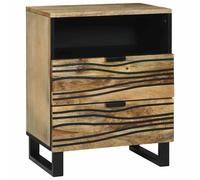 vidaXL Bedside Cabinet Brown 50 x 33 x 62 cm Solid Acacia wood, Brown