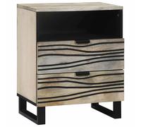 vidaXL Bedside Cabinet Brown 50 x 33 x 62 cm Solid Acacia wood, Brown