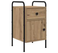 Bedside Cabinet Engineered Wood Table Nightstand Furniture Modern Sleek vidaXL