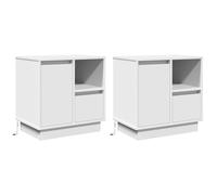 Bedside Cabinet Engineered wood Table Nightstand Modern Furniture Small vidaXL