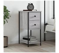 Bedside Cabinet Grey Sonoma 32x42x70cm Engineered Wood 1 Drawer 1 Shelf Modern.