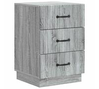 vidaXL Bedside Cabinet Grey Sonoma 43 x 41 x 63.5 cm Engineered Wood