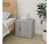Bedside cabinet Grey Sonoma 50x39x47 cm Engineered Wood Modern Storage Unit UK