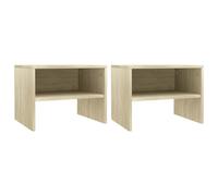 Bedside Cabinet Home Telephone Nightstand Bed Table Engineered Wood vidaXL