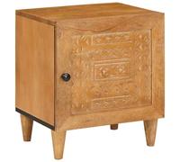 Bedside Cabinet Light Brown 40 x 33 x 46 cm Solid Acacia wood