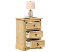 Bedside Cabinet Modern Honey Solid Pine 45x35x64 cm Drawer Indoor now