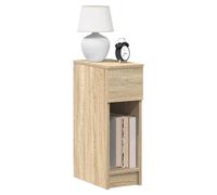 Bedside Cabinet Modern Sonoma Oak 20x36x60cm Engineered Wood 1 Drawer Open Shelf
