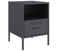 Bedside Cabinet Nightstand Bed Cabinet Side Table Cold-rolled Steel vidaXL
