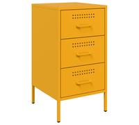 Bedside Cabinet Nightstand Bed Cabinet Side Table Cold-rolled Steel vidaXL