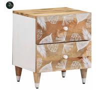 Bedside Cabinet Nightstand Bed Cabinet Side Table Solid Wood Mango vidaXL