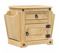 Bedside Cabinet Nightstand Bed Side Table Solid Wood Pine vidaXL
