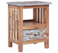 Bedside Cabinet Nightstand Bed Table Side Solid Mahogany Wood vidaXL