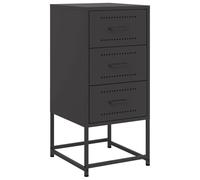 Bedside Cabinet Nightstand Bedroom Bed Cabinet Bed Side Table Steel vidaXL