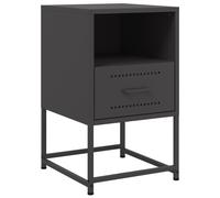 Bedside Cabinet Nightstand Bedroom Bed Cabinet Bed Side Table Steel vidaXL