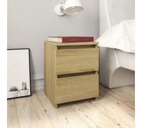 Bedside Cabinet Nightstand End Table Bed Side Table Engineered Wood vidaXL