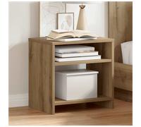 Bedside Cabinet Oak 40x30x40cm Engineered Wood 2-Compartment Industrial Modern.