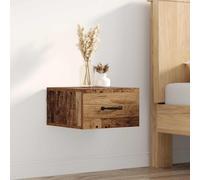 Bedside Cabinet Old Wood 35x35x20 cm Engineered Wood Compact Drawer Rustic Shelf