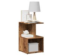 Bedside Cabinet Old Wood 35x35x55 cm Engineered Wood Rustic Nightstand Slim Unit