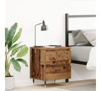 Bedside Cabinet Old Wood 40x35x50 cm Engineered Wood Berkfield Home Brown One Size