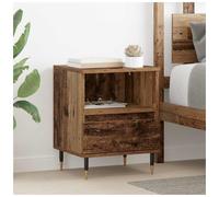 Bedside cabinet Old wood 40x35x50 cm Engineered wood Drawer Cube Shelf Durable.
