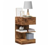 Bedside cabinet Old Wood 40x35x65cm Engineered Wood Nightstand Slim-Storage