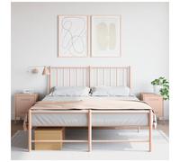 Bedside Cabinet Pink Steel Nightstand 36x39x50.5cm Industrial Storage Compact