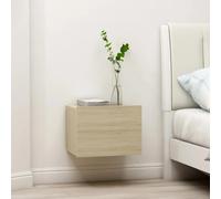 Bedside Cabinet Set 2pcs Sonoma Oak 40x30x30cm Engineered Wood Modern 2 Drawers
