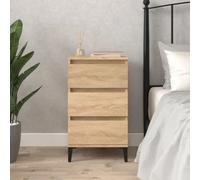 vidaXL Bedside Cabinet, Bedside Table Nightstand Side Table Bed Cabinet, Bedroom Side Cabinet with Storage, Modern Style, Sonoma Oak Engineered Wood