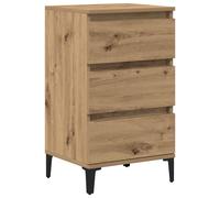 vidaXL Bedside Cabinet Artisan Oak 45 x 35 x 44 cm Engineered Wood, Brown